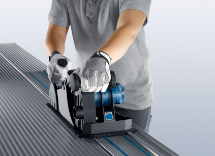 Man using Trumpf panel cutter