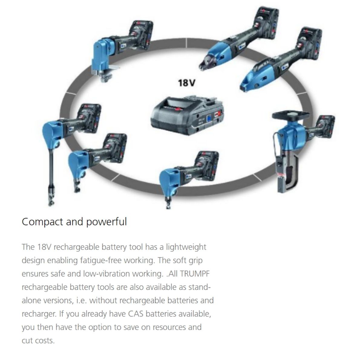 TRUMPF TruTool C250 Slitting Shears with Chip Clipper (Body Only - No Battery) - Cordless 18V