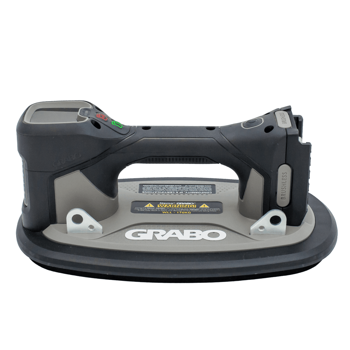 GRABO power tool on a gray background