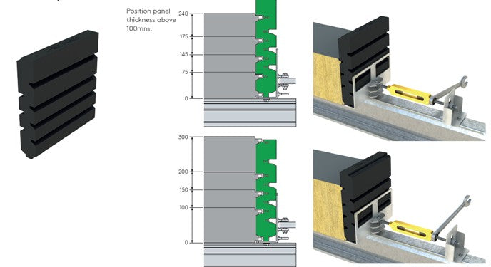 Kingspan Vertical Wall Installation Clamp