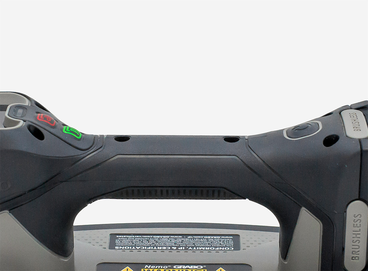 Close-up of a Grabo Brushless handle 